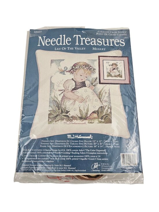 Needle Treasures Other - Needle Treasures Lily Of The Valley MJ Hummel Counted Cross Stitch Kit Vintage
